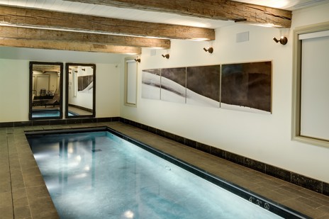 Swim laps in the indoor pool before your massage